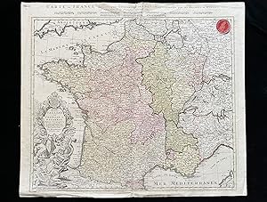 Seller image for Carte de France. Landkarte von Frankreich. for sale by Antiquariat Hieronymus