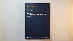 Seller image for Verbraucherprivatrecht for sale by Gebrauchtbcherlogistik  H.J. Lauterbach