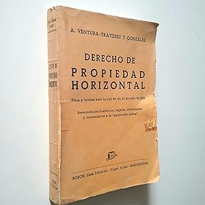 Image du vendeur pour Derecho de Propiedad Horizontal mis en vente par MAUTALOS LIBRERA