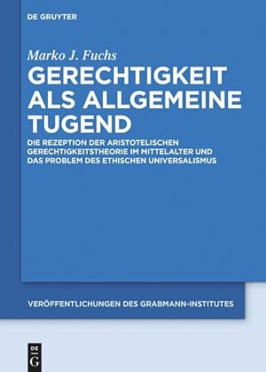 Seller image for Gerechtigkeit als allgemeine Tugend for sale by moluna
