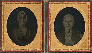 Pair of Ambrotypes of Mary and Moses Penrock, Members of the Kennett Square Underground Railroad ...