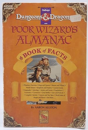 Bild des Verkufers fr Poor Wizard's Almanac and Book of Facts: Dungeons and Dragons Game Accessory by Ann Dupuis (December 19,1992) zum Verkauf von Chris Korczak, Bookseller, IOBA