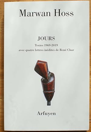 Imagen del vendedor de Jours - Textes 1969-2019 avec quatre lettres indites de Ren Char a la venta por Aberbroc