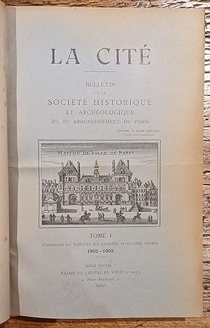 Bulletin de la Société Historique et d'Archéologique du IVème arrondissement de Paris.