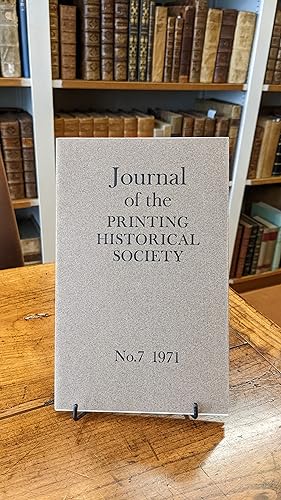 Journal of the Printing Historical Society. vol. 7 (1971)