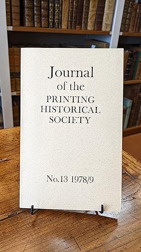 Journal of the Printing Historical Society. vol. 13 (1978/9)