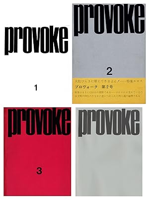 Image du vendeur pour PROVOKE (Provocative Materials for Thought): Complete Reprint of 3 Volumes (NITESHA Reissue) [Volume 2 SIGNED by Daido Moriyama] mis en vente par Vincent Borrelli, Bookseller