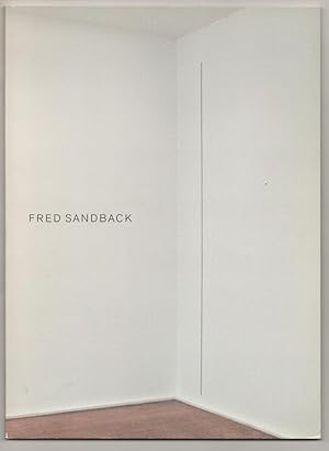 Imagen del vendedor de Fred Sandback a la venta por Jeff Hirsch Books, ABAA