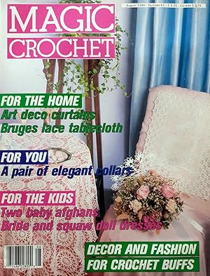 Image du vendeur pour Magic Crochet Magazine August 1990 mis en vente par Kayleighbug Books, IOBA