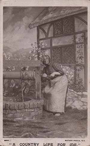 Image du vendeur pour female impersonator postcard: A Country Life for Me mis en vente par Mobyville