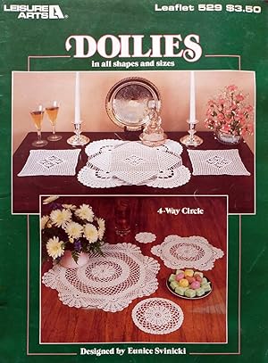 Leisure Arts Leaflet #529: Doilies in All Shapes & Sizes