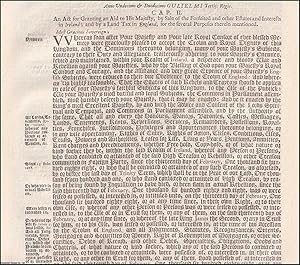 Crown Lands, Forfeited Estates Act 1698 c. 2. An Act for Granting an Aid to His Majesty, by Sale ...