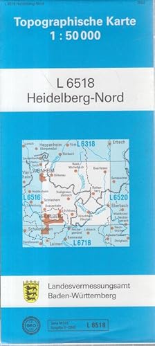 Bild des Verkufers fr Topographische Karten Heidelberg-Nord: Zivilmilitrische Ausgabe 1:50000 (TK 50) Baden-Wrttemberg (amtlich) / Normalausgabe (N): Grundriss, . mit Strassenaufdruck wie Ausgabe (N)) zum Verkauf von Allguer Online Antiquariat