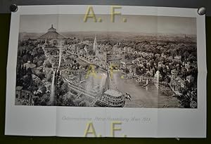 Gesamtansicht der Adria-Ausstellung im Wiener Prater, Lichtdruck der Firma Kilophot nach einer Ze...