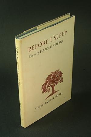 Bild des Verkufers fr Before I sleep. zum Verkauf von Steven Wolfe Books