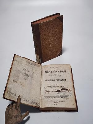 Bild des Verkufers fr Grundri der allgemeinen Logik und kritische Anfangsgrnde der allgemeinen Metaphysik. zum Verkauf von Antiquariat Bookfarm