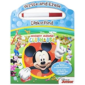 Seller image for Disney - Mickey Mouse Clubhouse - Write-and-Erase Look and Find Wipe Clean Board - PI Kids for sale by Reliant Bookstore