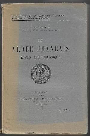 Seller image for le VERBE FRANAIS - tude Morphologique for sale by Liseronsblancs