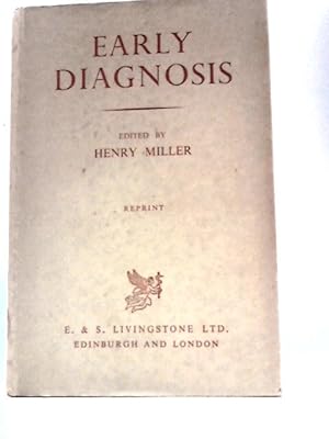 Imagen del vendedor de Early Diagnosis by Various Authors a la venta por World of Rare Books