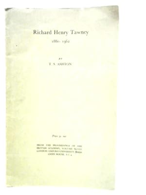 Image du vendeur pour Richard Henry Tawney 1880-1962 Vol.XLVIII mis en vente par World of Rare Books