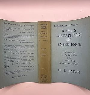 Kant's Metaphysic of Experience,