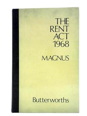 Immagine del venditore per The Rent Act, 1968 venduto da World of Rare Books