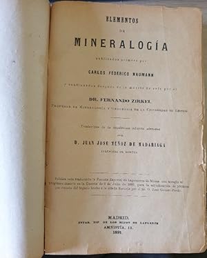 ELEMENTOS DE MINERALOGIA.