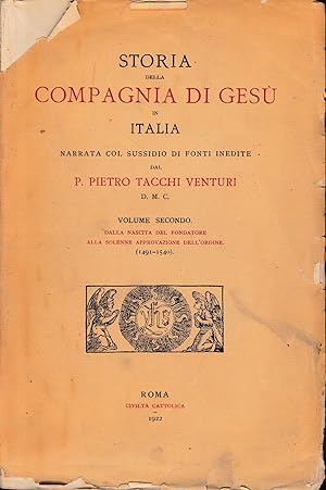 Storia della Compagnia di Gesù in Italia, vol. 2°.