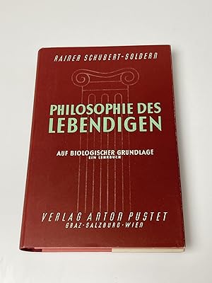 Bild des Verkufers fr Philosophie des Lebendigen auf biologischer Grundlage - Ein Lehrbuch zum Verkauf von BcherBirne