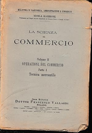 Seller image for La scienza del commercio, vol. 2, parte prima for sale by librisaggi