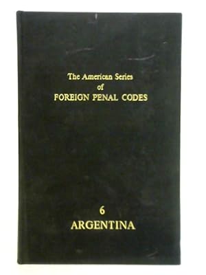 Bild des Verkufers fr Argentine Penal Code zum Verkauf von World of Rare Books