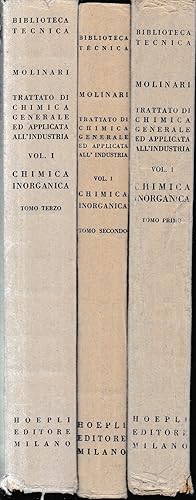 Chimica inorganica, primo volume tre tomi.