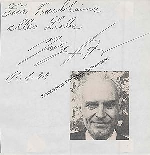 Original Autogramm Jürgen Bauer /// Autogramm Autograph signiert signed signee