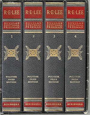 R.E. Lee A Biography (Pulitzer Prize 4 volume Set in Slip Case)