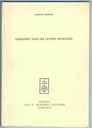 Giorgione dans les lettres françaises.