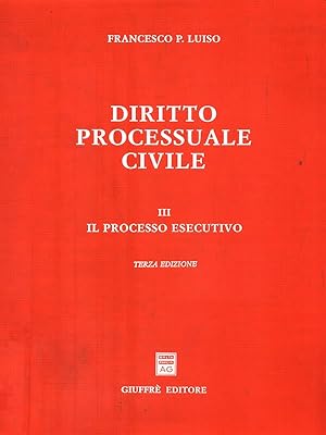 Immagine del venditore per Diritto Processuale Civile. Volume III venduto da Librodifaccia