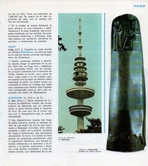 Seller image for LAMINA V13926: Torre de television en Hamburgo y Codigo de Hammurabi for sale by EL BOLETIN