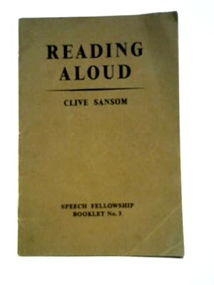 Seller image for Reading Aloud for sale by World of Rare Books