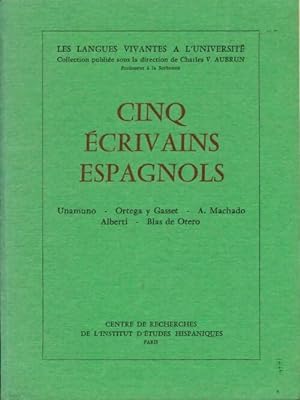 Seller image for Cinq ?crivains espagnols - Charles-Vincent Aubrun for sale by Book Hmisphres