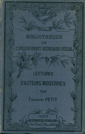 Seller image for Lectures d'auteurs modernes par Edouard Petit - Edouard Petit for sale by Book Hmisphres