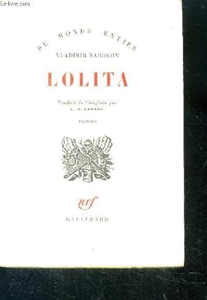 Image du vendeur pour Lolita - collection du monde entier - roman mis en vente par Le-Livre