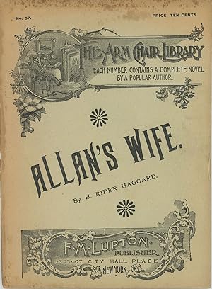 Image du vendeur pour ALLAN'S WIFE . [cover title] mis en vente par Currey, L.W. Inc. ABAA/ILAB