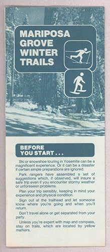 Bild des Verkufers fr Mariposa Grove winter trails . [caption title] zum Verkauf von Currey, L.W. Inc. ABAA/ILAB