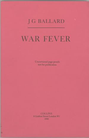 Image du vendeur pour WAR FEVER mis en vente par Currey, L.W. Inc. ABAA/ILAB