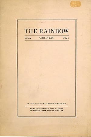 Image du vendeur pour Nietscheism [sic] and Realism." In: THE RAINBOW mis en vente par Currey, L.W. Inc. ABAA/ILAB