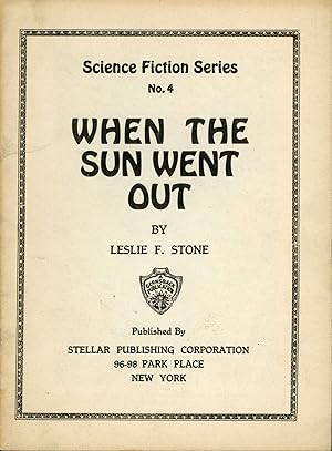 Image du vendeur pour WHEN THE SUN WENT OUT . [cover title] mis en vente par Currey, L.W. Inc. ABAA/ILAB