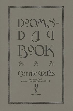 Seller image for DOOMSDAY BOOK for sale by Currey, L.W. Inc. ABAA/ILAB