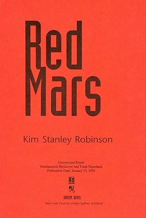 Image du vendeur pour RED MARS mis en vente par Currey, L.W. Inc. ABAA/ILAB