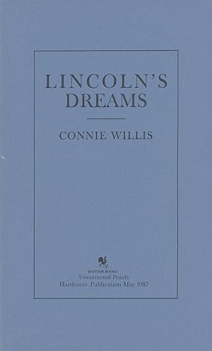 Image du vendeur pour LINCOLN'S DREAMS mis en vente par Currey, L.W. Inc. ABAA/ILAB