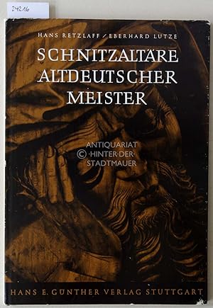 Seller image for Schnitzaltre altdeutscher Meister. for sale by Antiquariat hinter der Stadtmauer